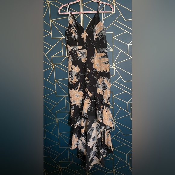 Lulu’s Darling Daylily Floral High-Low Maxi Dress - Picture 5 of 6